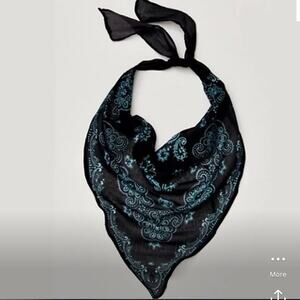 Free People Blue Scarf NWOT